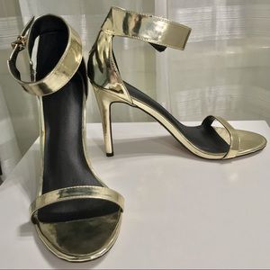 ASOS gold sandals, size 9/9.5